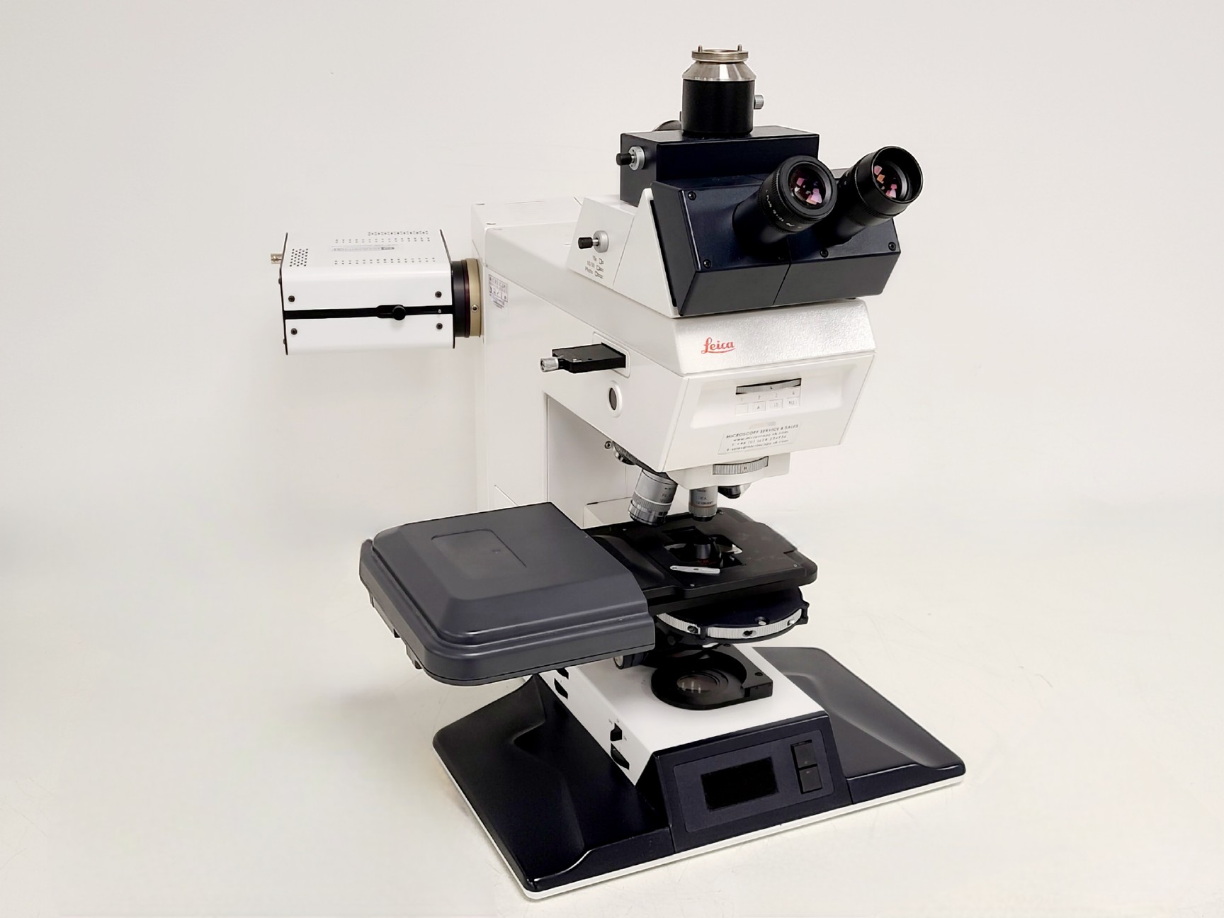 Image of Leica DMRBE Microscope w/ Motorised Stage, Cairn Monoled & QImaging wLS LED