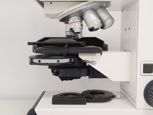 Thumbnail image of Leica DMRBE Microscope w/ Motorised Stage, Cairn Monoled & QImaging wLS LED