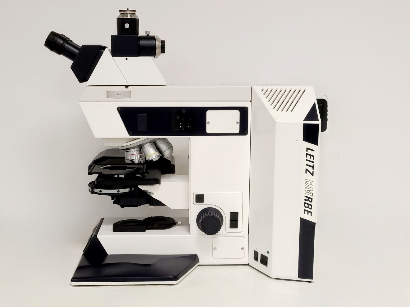 Image of Leica DMRBE Microscope w/ Motorised Stage, Cairn Monoled & QImaging wLS LED
