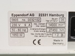 Thumbnail image of Eppendorf 5804 R Centrifuge