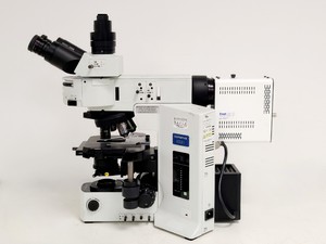 Thumbnail image of Olympus BX51 Fluorescence Microscope w/ CoolLED pE-300 Illumination Unit
