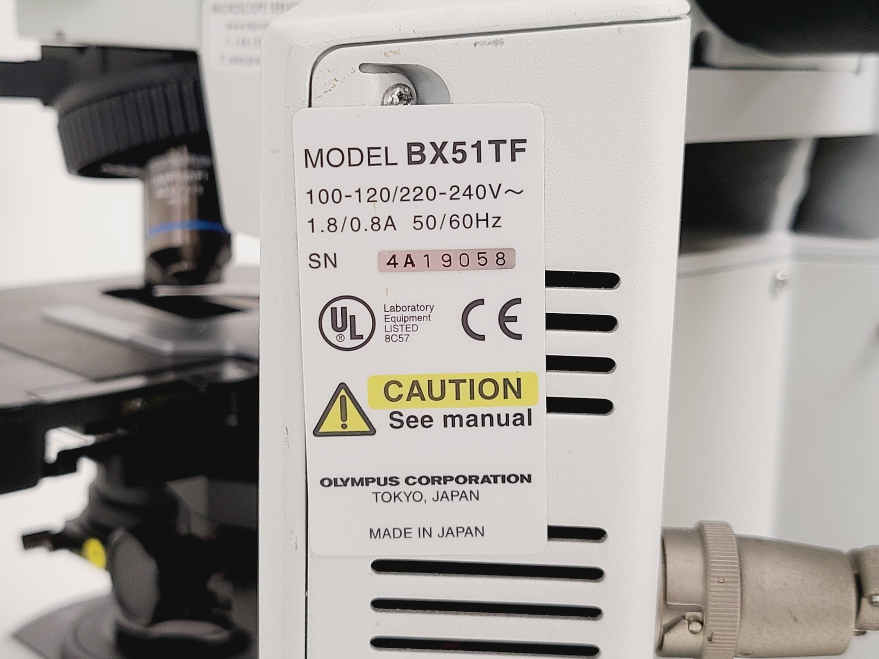 Image of Olympus BX51 Fluorescence Microscope w/ CoolLED pE-300 Illumination Unit