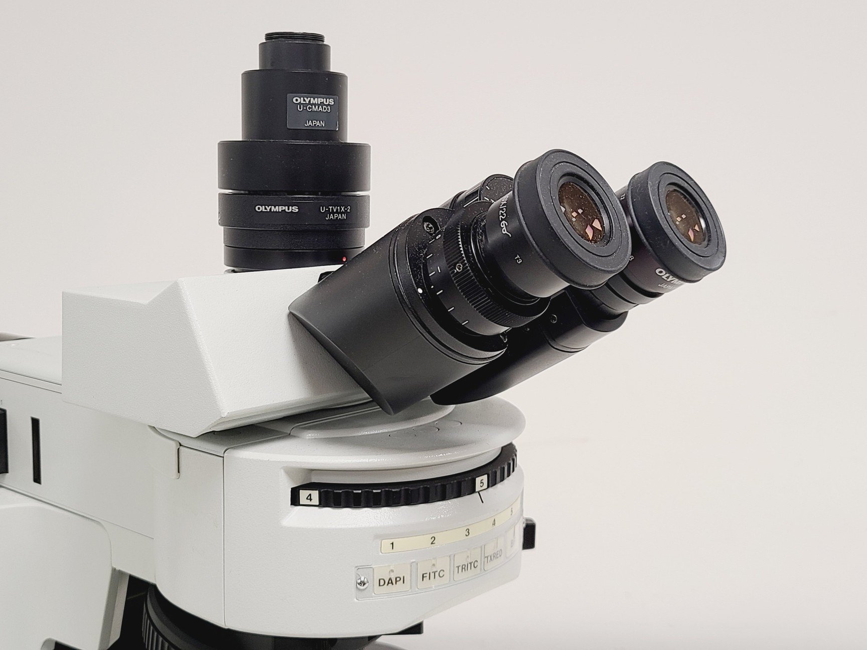 Image of Olympus BX51 Fluorescence Microscope w/ CoolLED pE-300 Illumination Unit