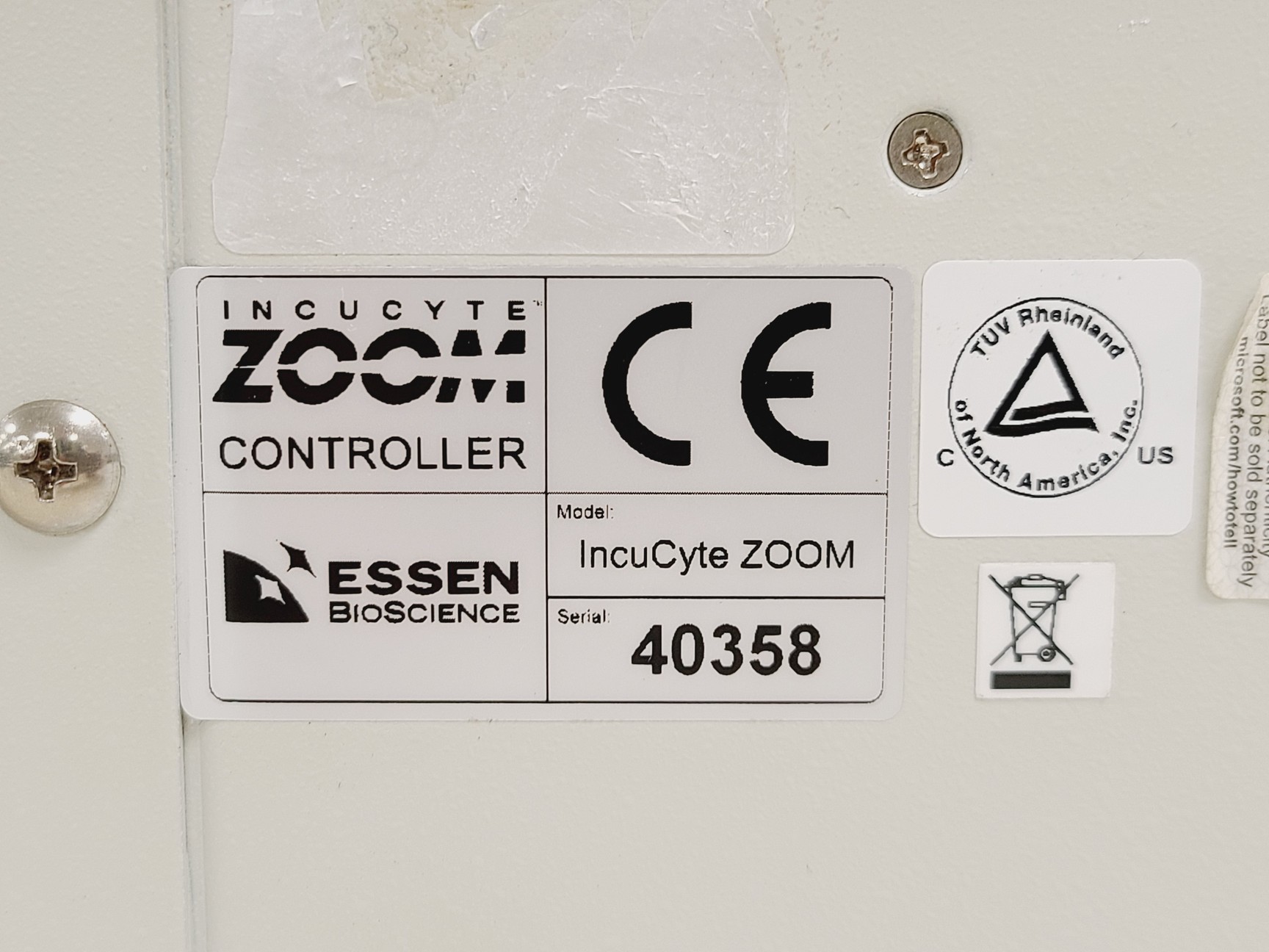 Image of Essen BioScience IncuCyte Zoom Live Cell Analysis System Spares/Repairs