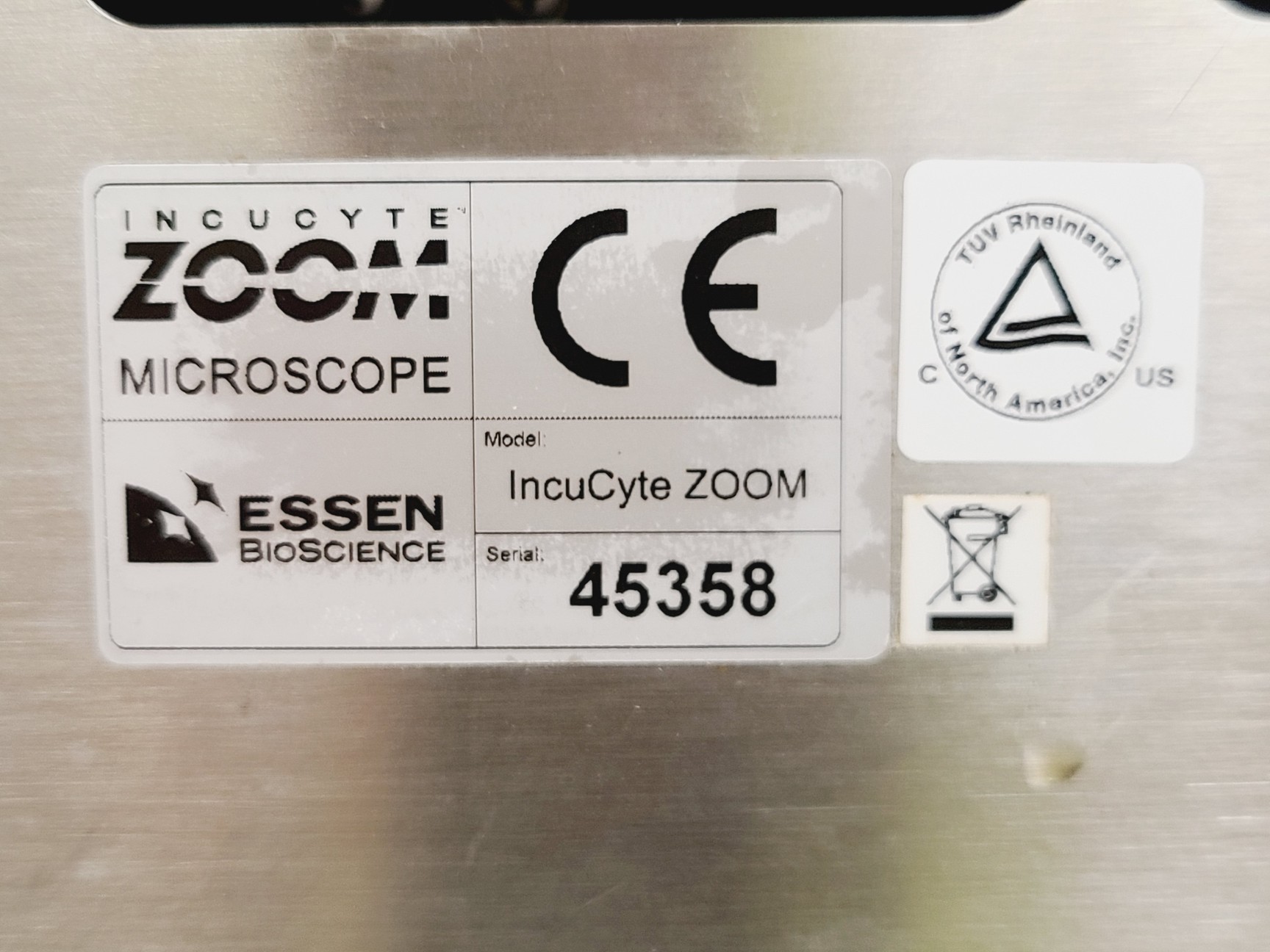 Image of Essen BioScience IncuCyte Zoom Live Cell Analysis System Spares/Repairs