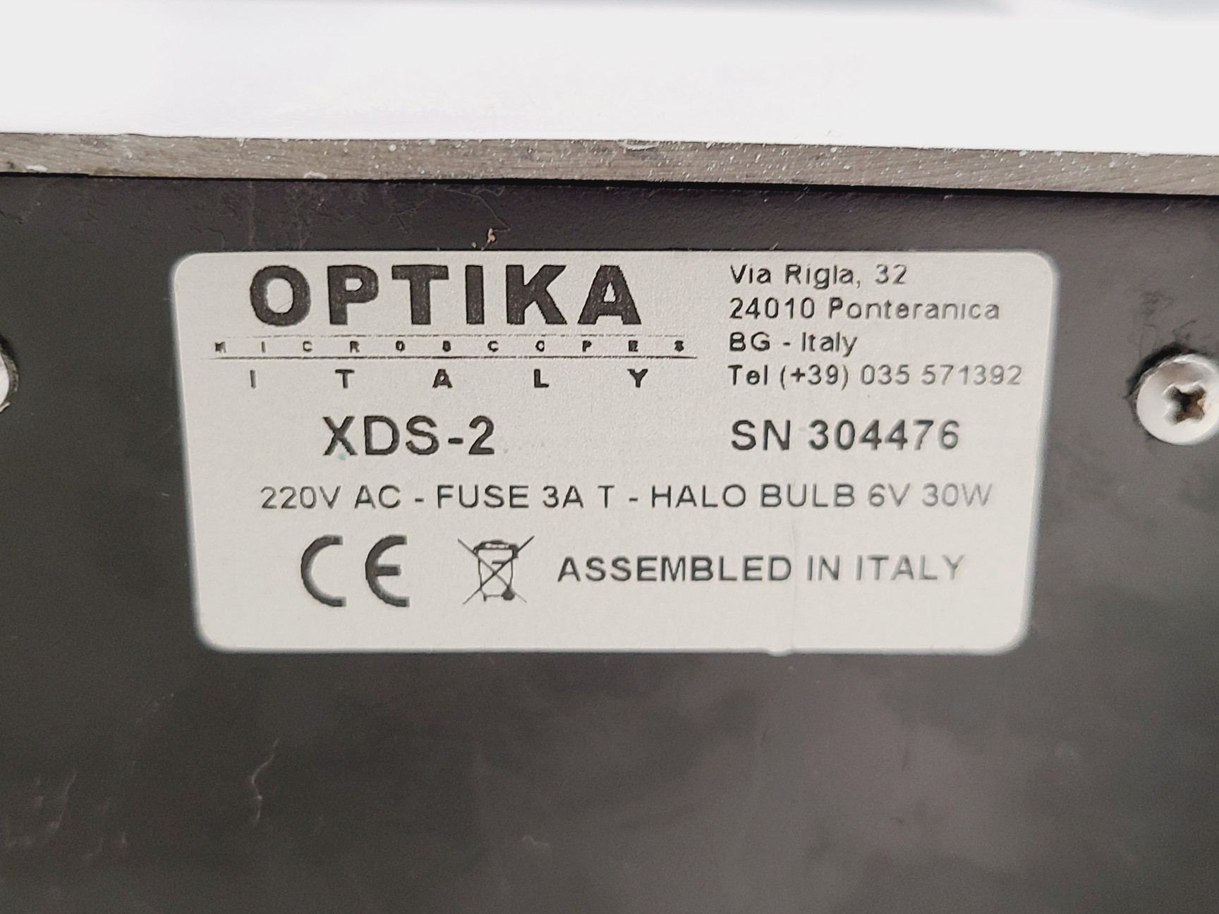 Optika XDS-2 Inverted Microscope Lab