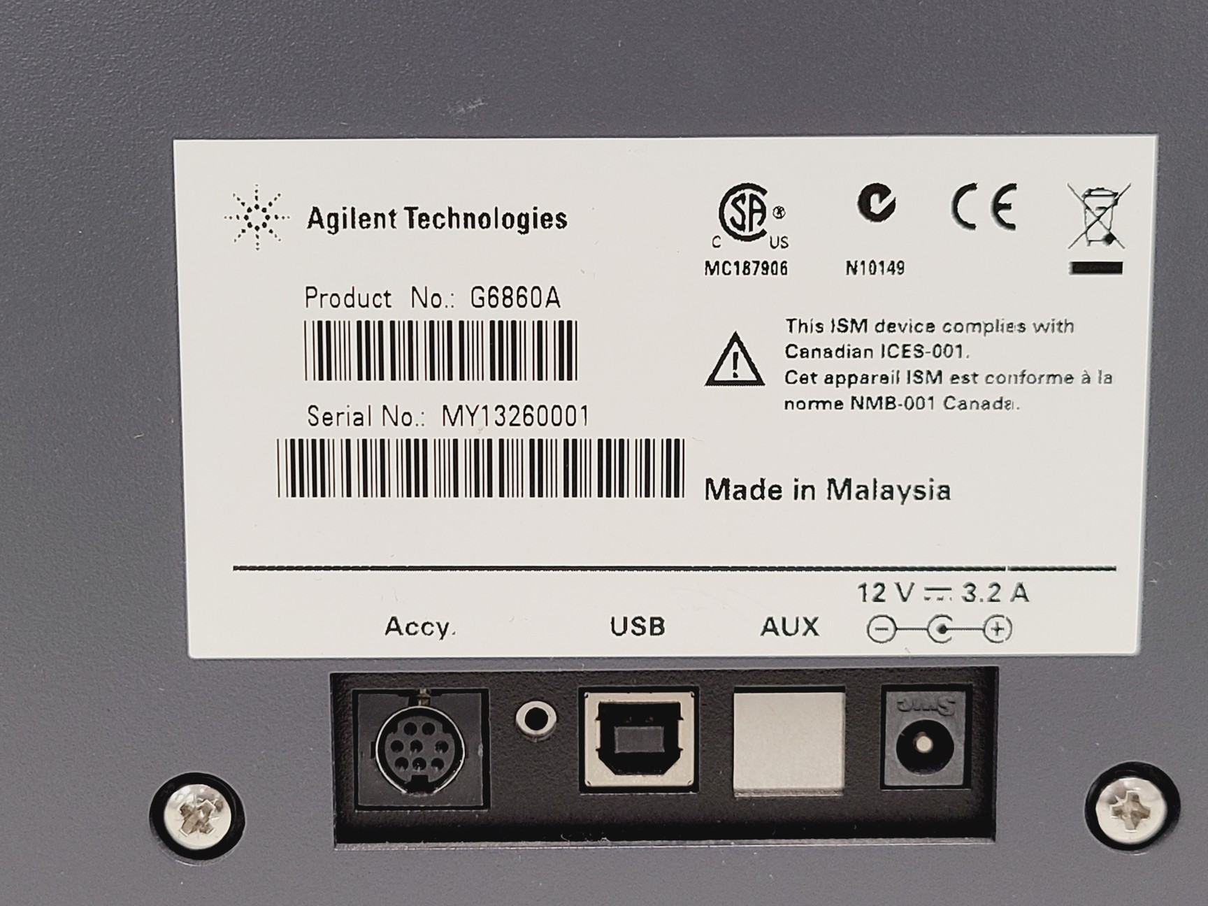 Image of Agilent Technologies Cary 60 UV-Vis Spectrometer with Dip Probe Coupler