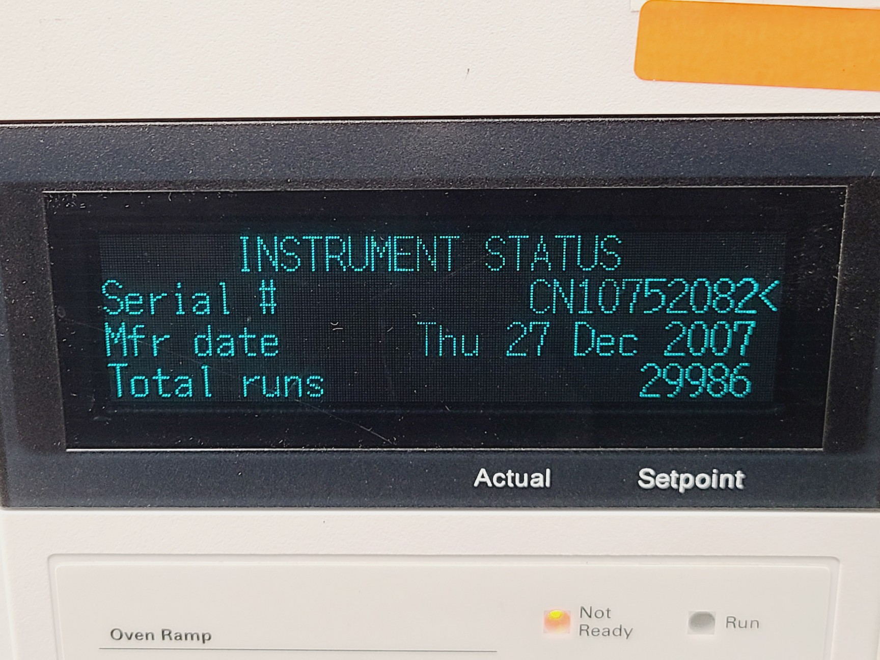Image of Agilent 7890A GC w/ CTC Analytics GCPAL Gas Chromatography System Lab