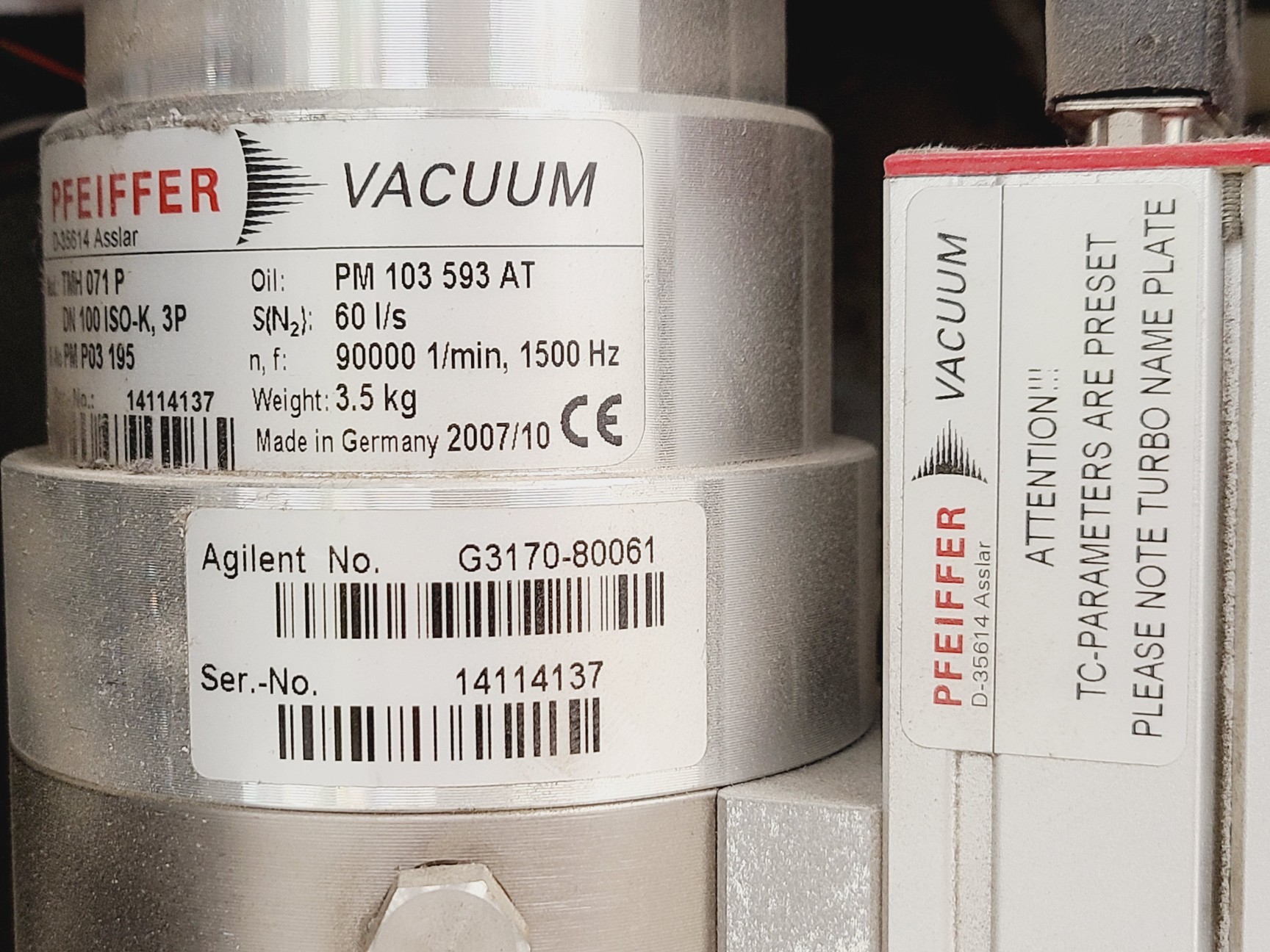 Image of Agilent 7890A GC System w/ 5975C Inert MSD and CTC GCPAL