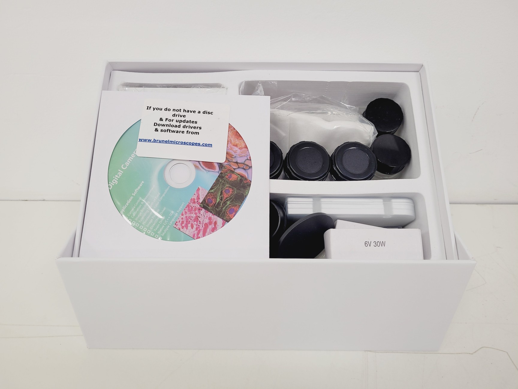 Image of Brunel SP-400 Compound Microscope W/ Toupcam XCAMLITE4K8MPA-mini 4K Camera