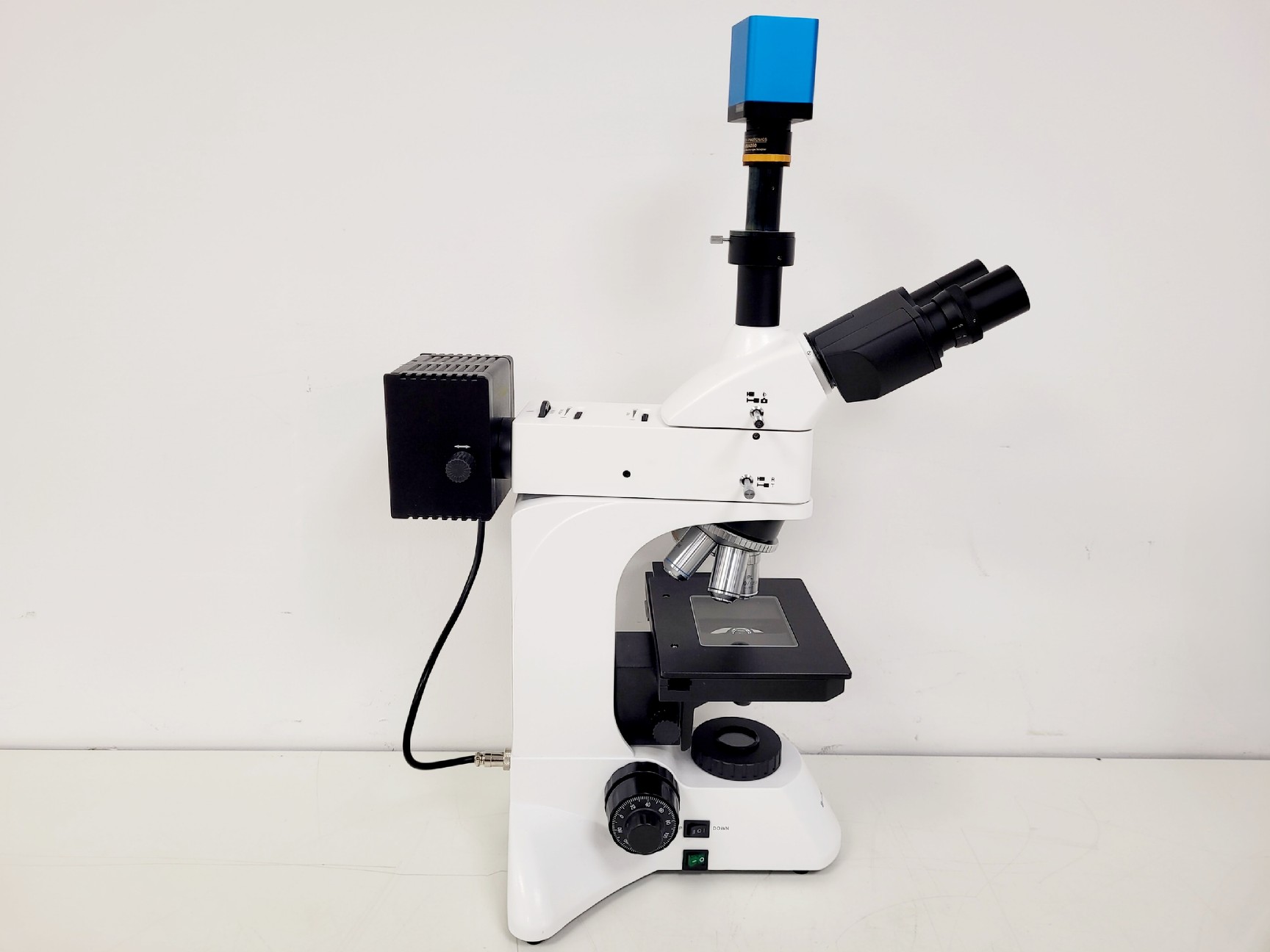 Image of Brunel SP-400 Compound Microscope W/ Toupcam XCAMLITE4K8MPA-mini 4K Camera