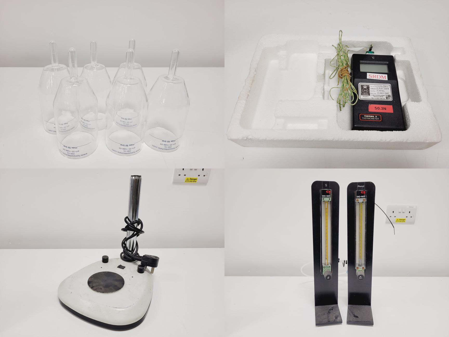 Image of Job Lot of Mixed Laboratory Equipment - Edwards, Bibby, Techne, Thorlabs