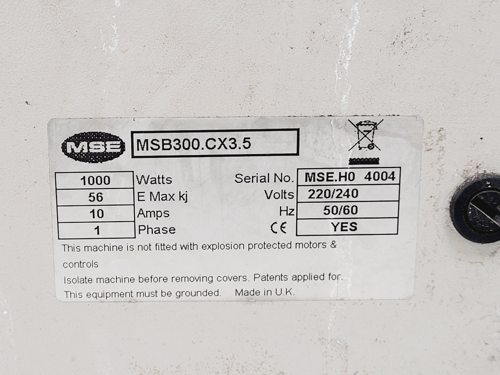 Image of MSE Falcon 6/300 Benchtop Centrifuge