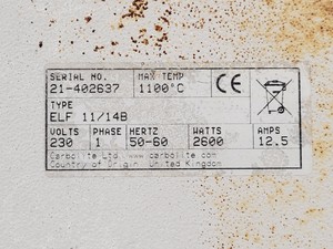 Thumbnail image of Carbolite ELF 11/14B Furnace