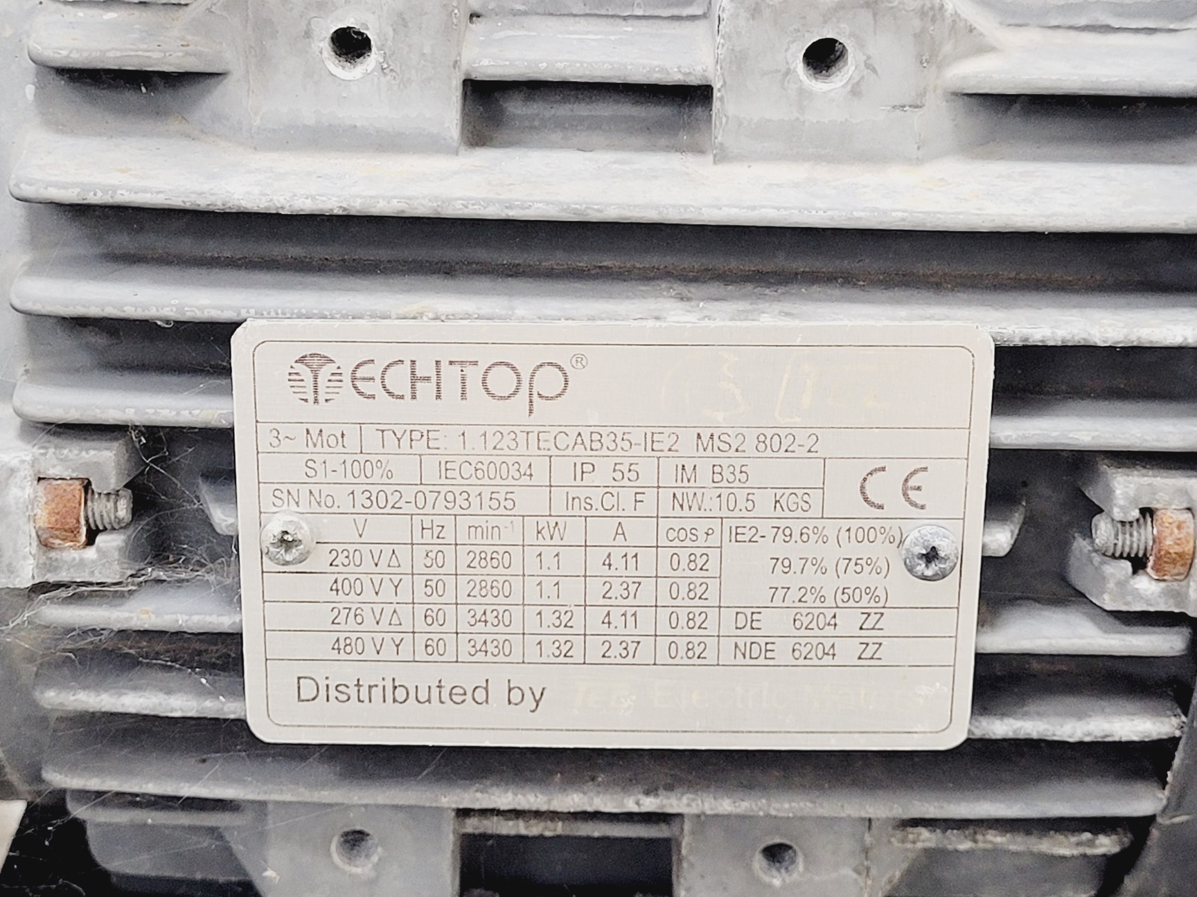Image of Echtop 1.123TECAB35-IE2 Centrifugal Fan