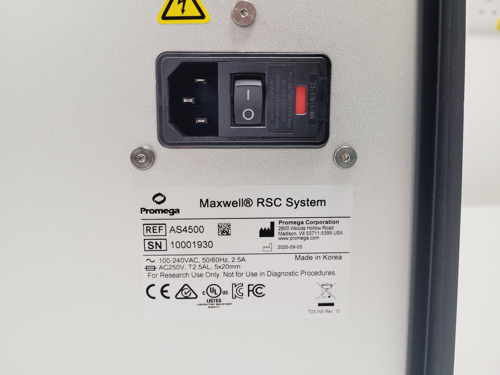 Promega Rsc 16 ProMega Maxwell RSC AS4500 System & Accessories
