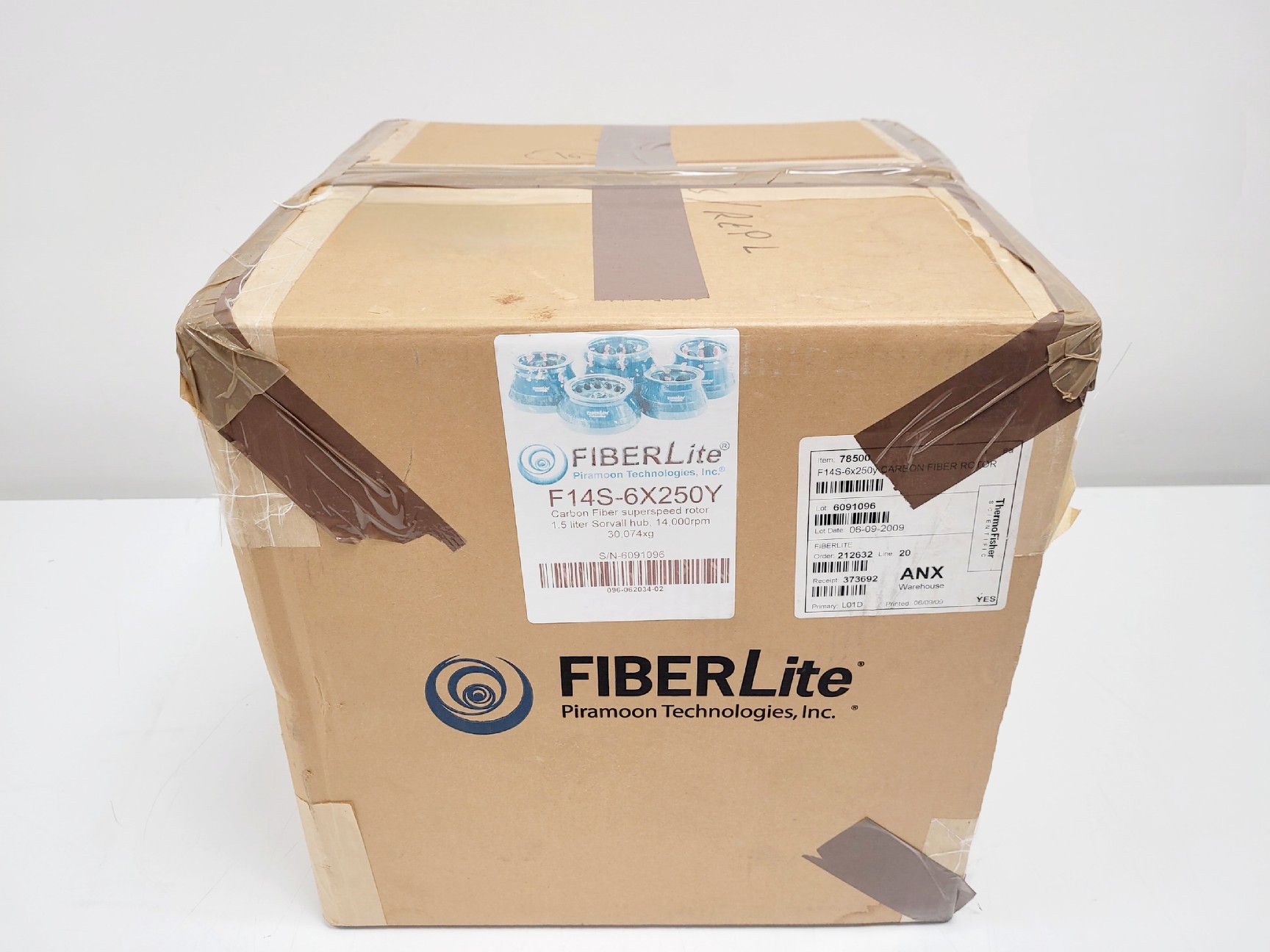 Image of FiberLite F14-6 x 250y Fixed Angle Centrifuge Rotor & Bag Lab