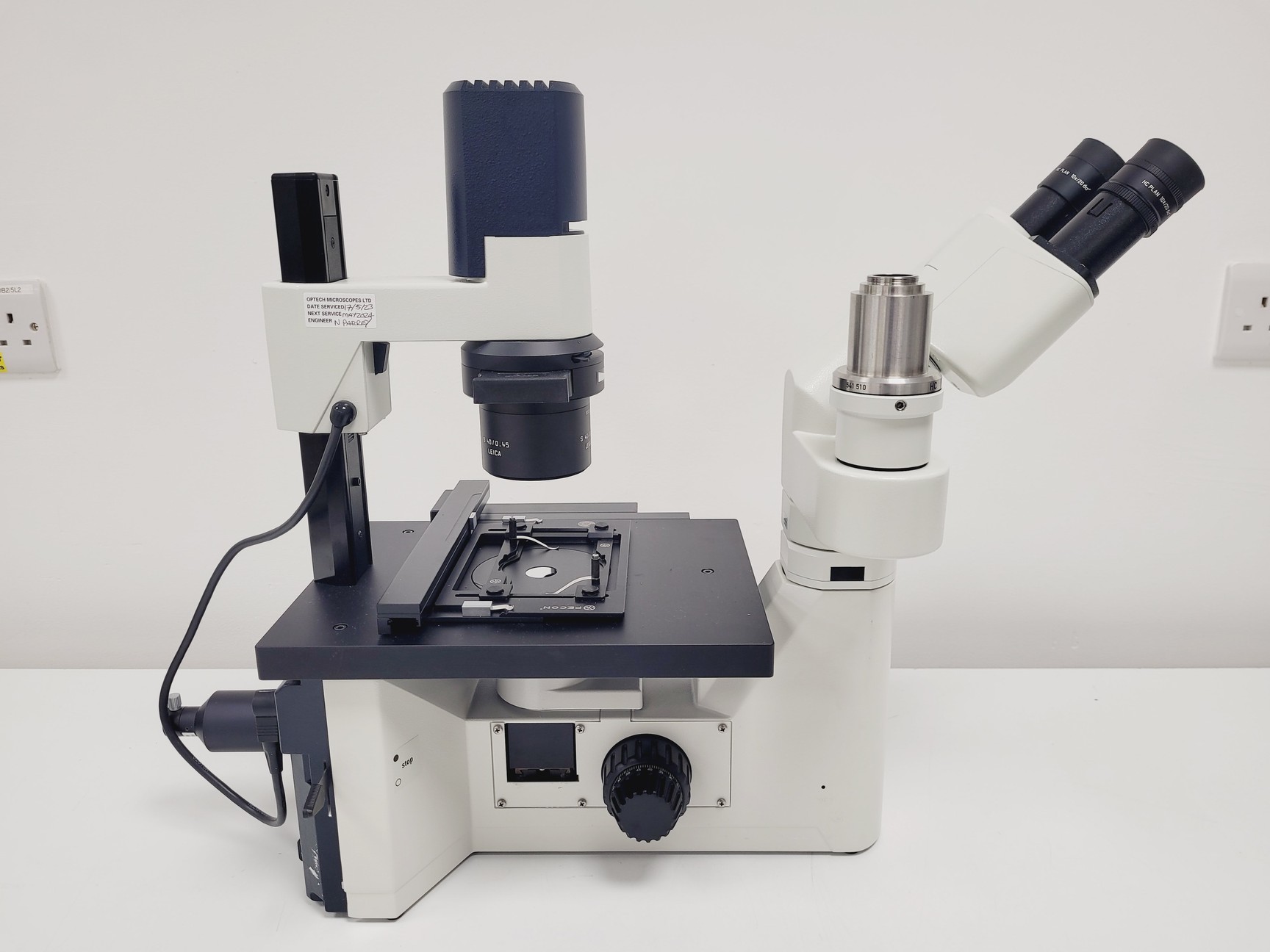 Image of Leica DMIL LED Fluo Microscope w/ DFC7000 T Camera, EL6000 Light & PC Setup