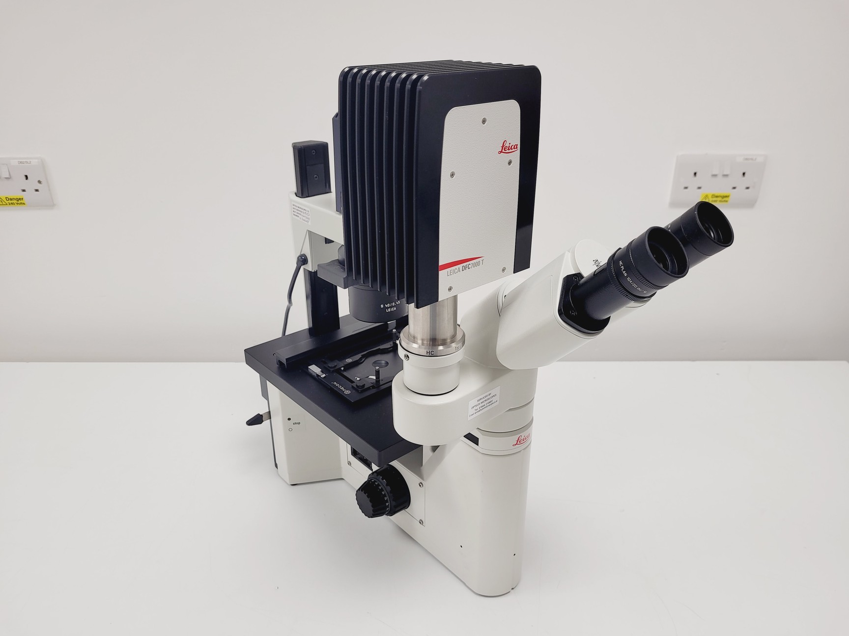 Image of Leica DMIL LED Fluo Microscope w/ DFC7000 T Camera, EL6000 Light & PC Setup