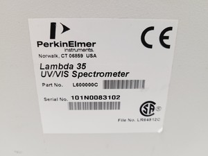 Thumbnail image of Lambda 35 UV/VIS Spectrometer