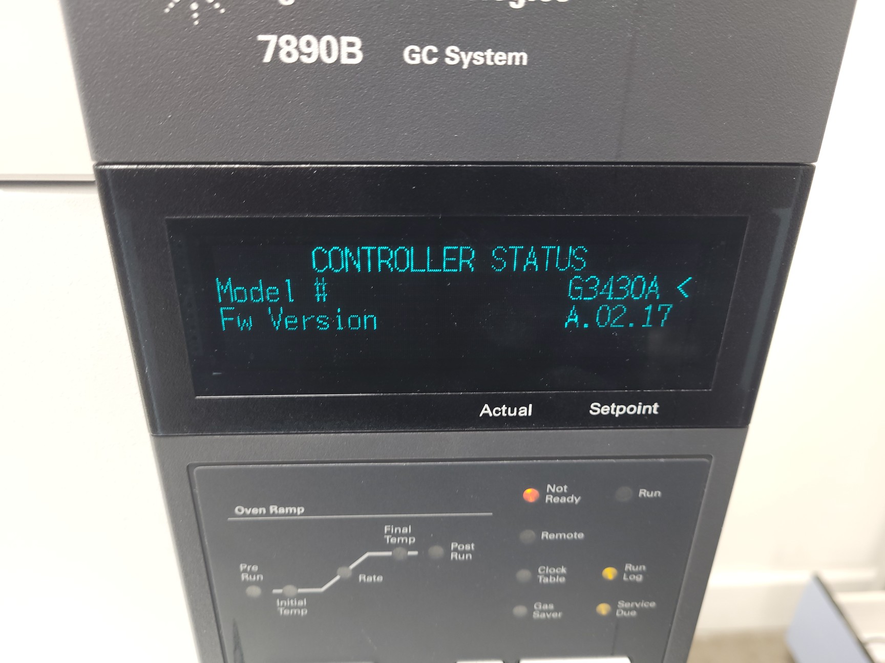 Image of Agilent Technologies 7890B Gas Chromatograph System & Autosampler Tray