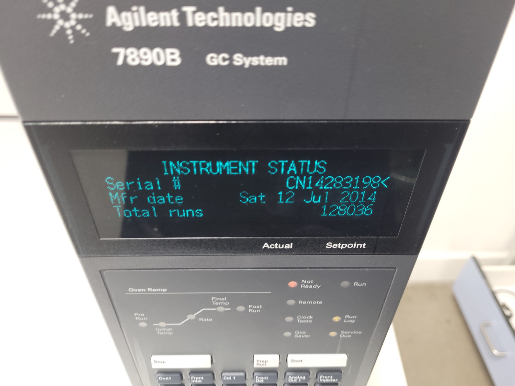 Image of Agilent Technologies 7890B Gas Chromatograph System & Autosampler Tray
