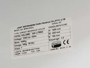 Thumbnail image of Commercial MPM120HD/L Swing Door Beverage Cooler 545L