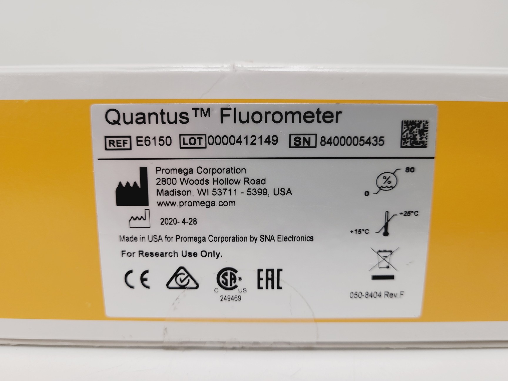 Image of ProMega Quantus Fluorometer E6150 Lab