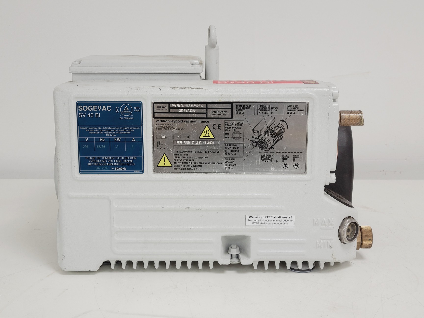 Image of Leybold SOGEVAC SV 40 BI Vacuum Pump