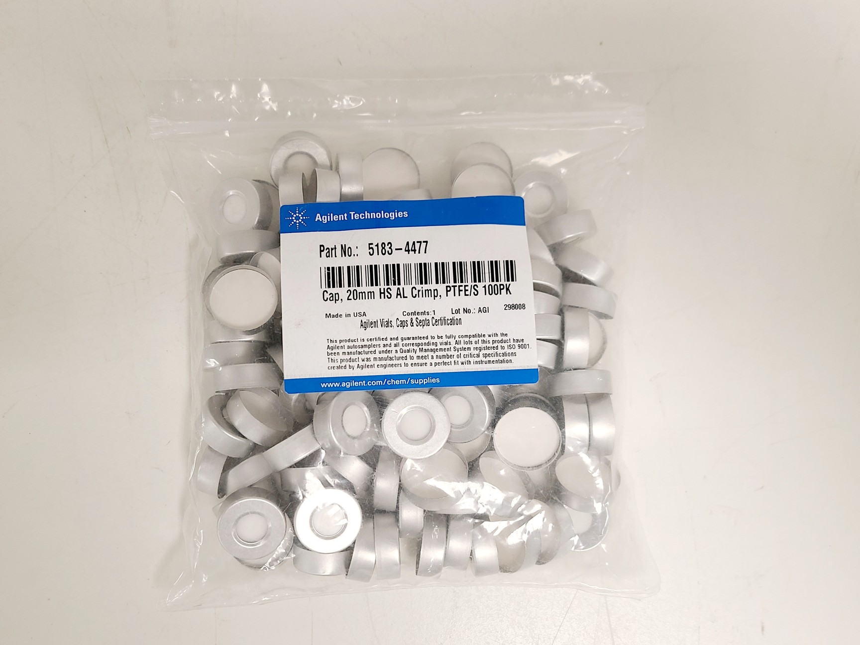 Image of Job Lot of Agilent and Gerstel Glass Vials, Syringe Filters & Vial Caps