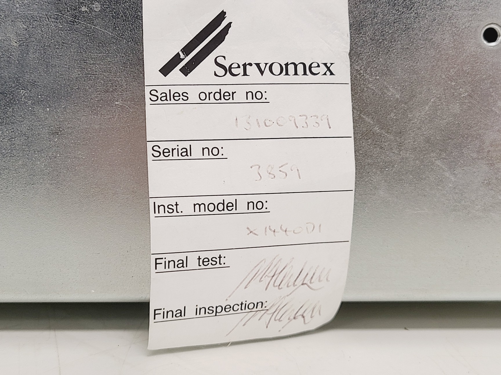 Image of Servomex 1440 Gas Analyser 