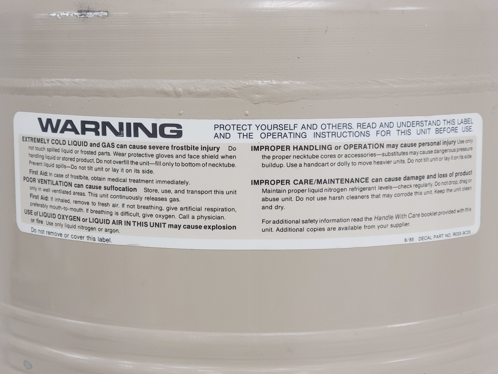 Image of Taylor Wharton 10 LD Dewar