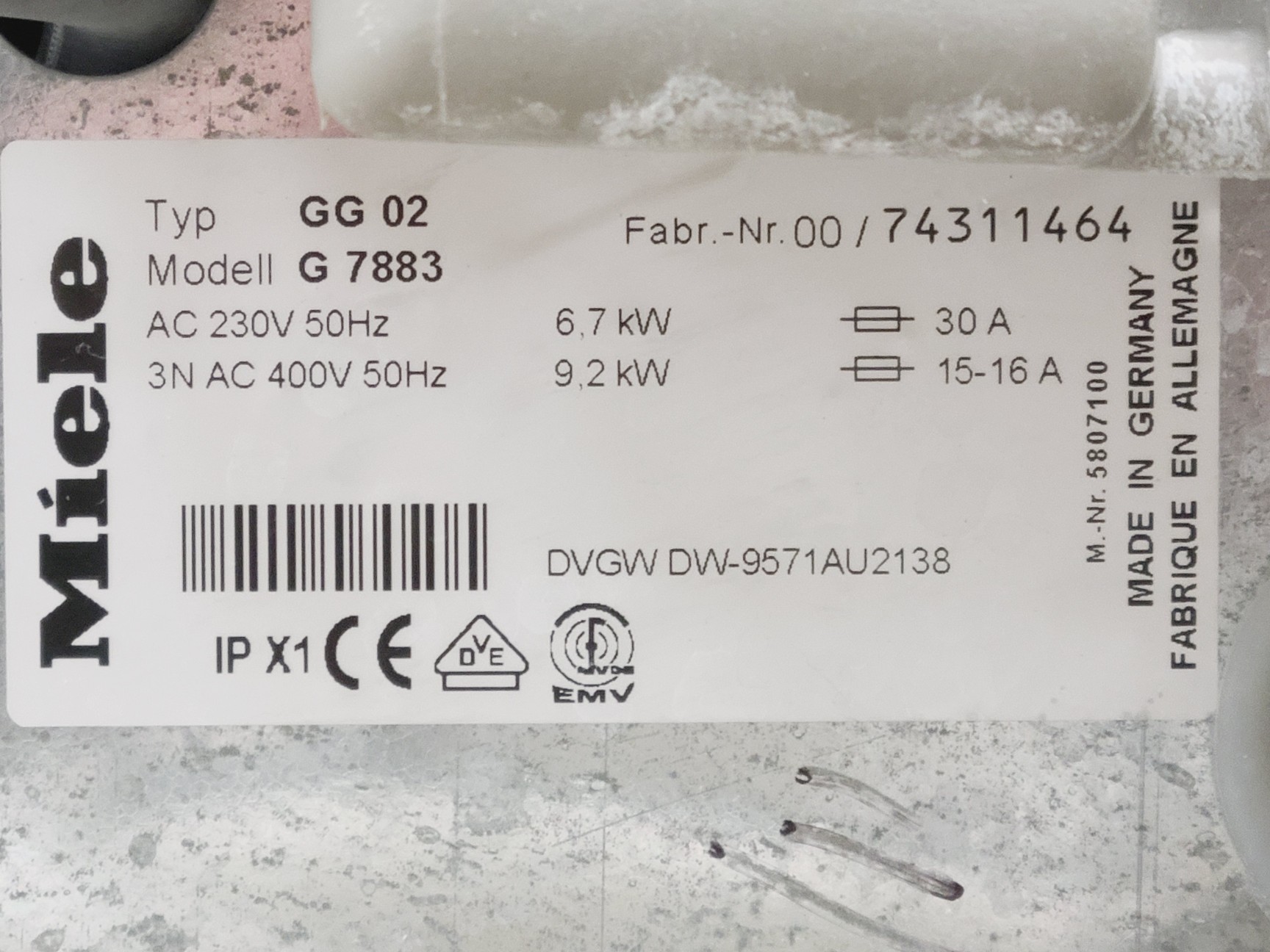 Image of Miele Professional Laboratory Glassware Washer G 7887