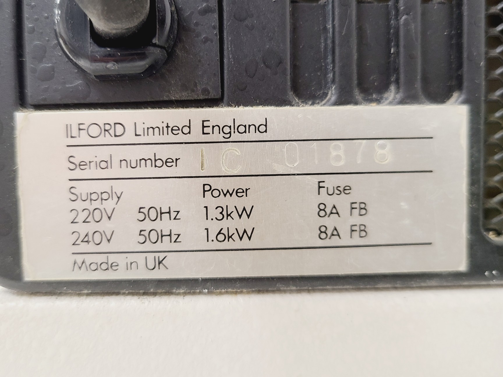 Image of Ilford 2150RC Table Top Automatic Processing System