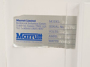 Thumbnail image of Marrutt Film Drying Cabinet Model 36 - 36x36x170 cm LxWxH Spares/Repair Lab