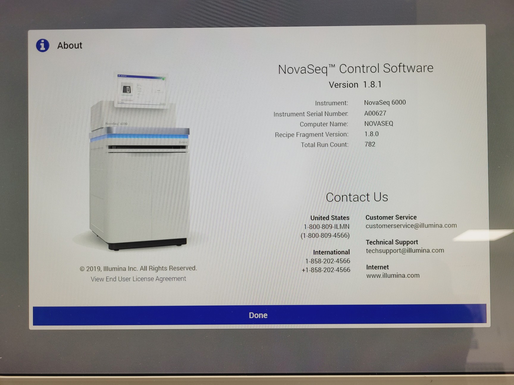 Image of Illumina NovaSeq 6000 DNA Sequencer