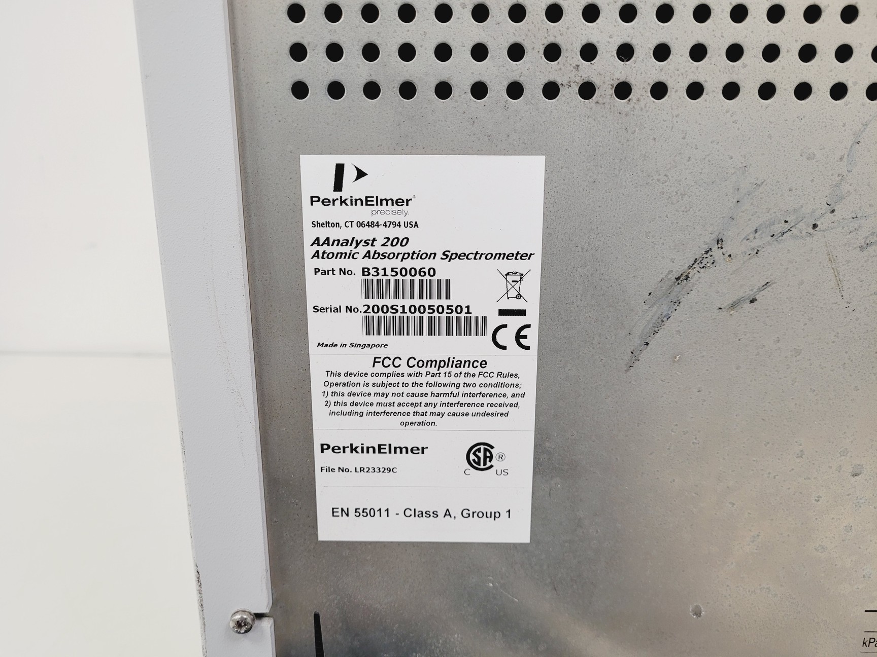 Image of Perkin Elmer AAnalyst 200 Atomic Absorption Spectrometer