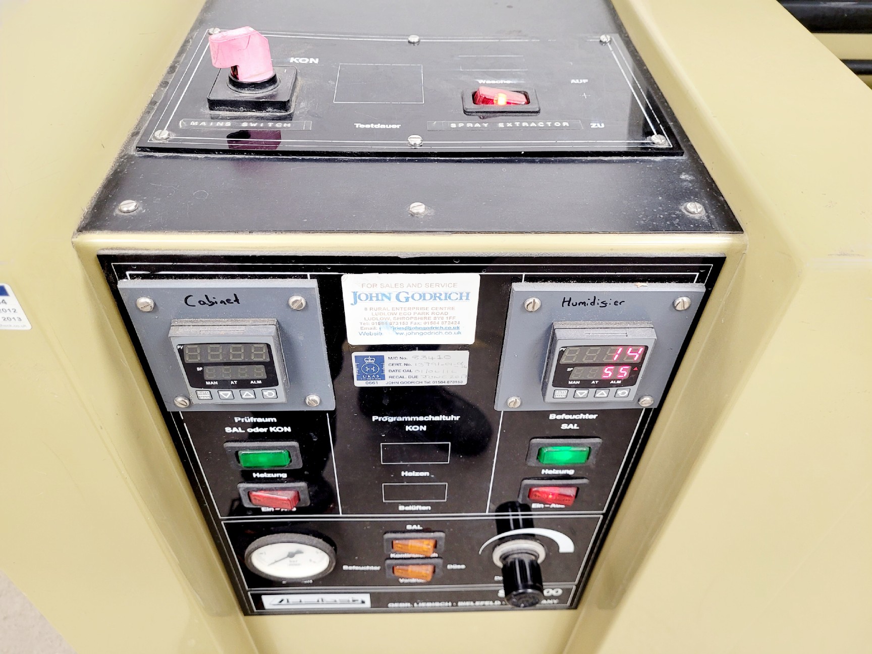 Image of Liebisch STR-400 Salt Spray Corrosion Test Chamber 213x85x125 cm LxWxH