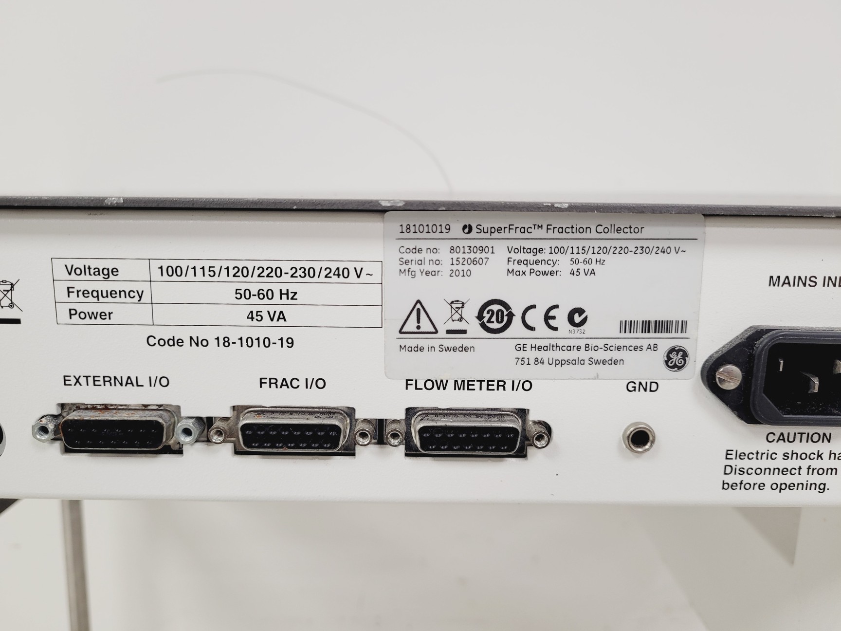 Image of GE SuperFrac Fraction Collector Lab