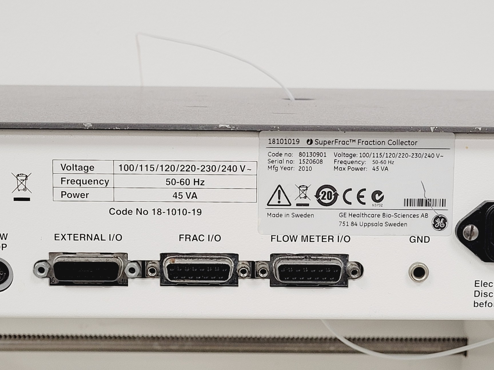 Image of GE Model SuperFrac Fraction Collector Lab