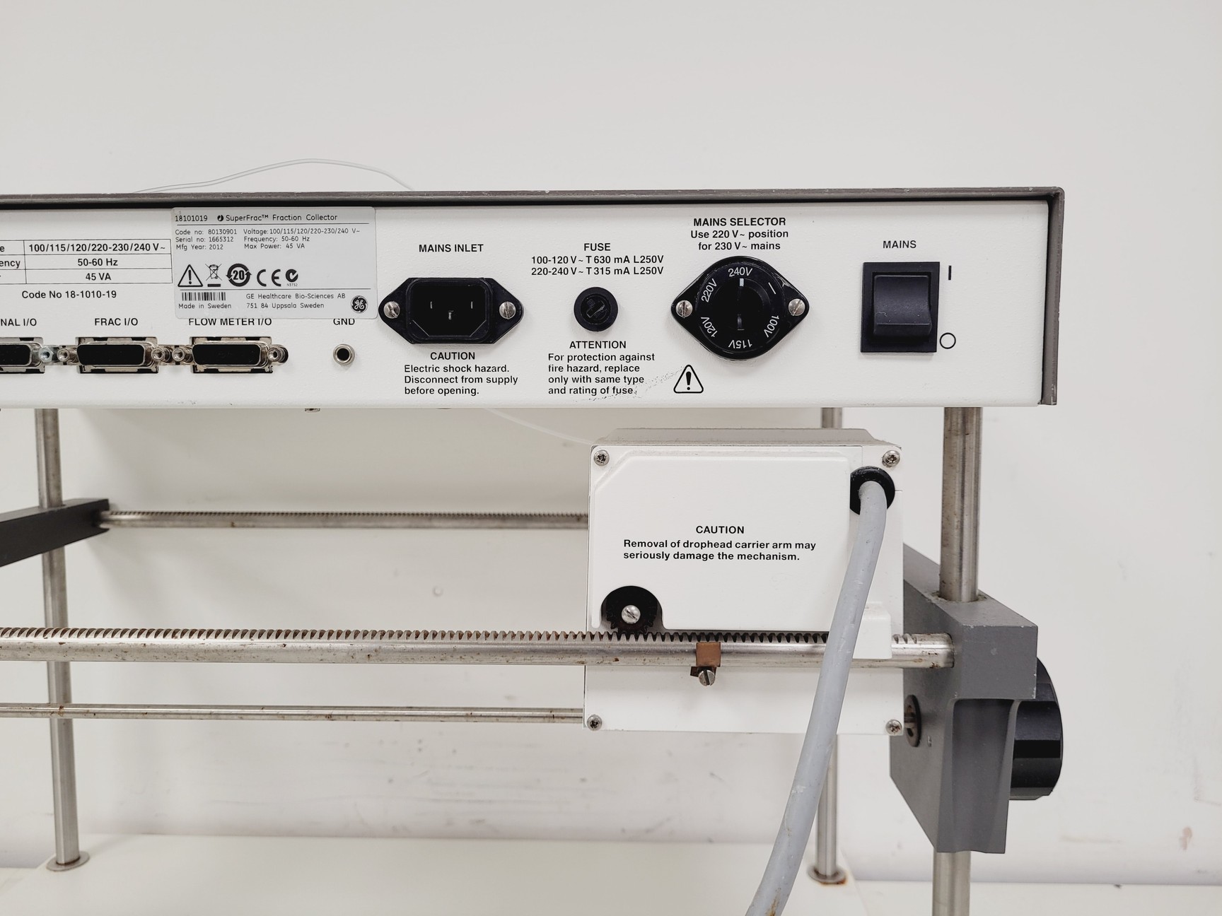 Image of GE Type SuperFrac Fraction Collector Lab