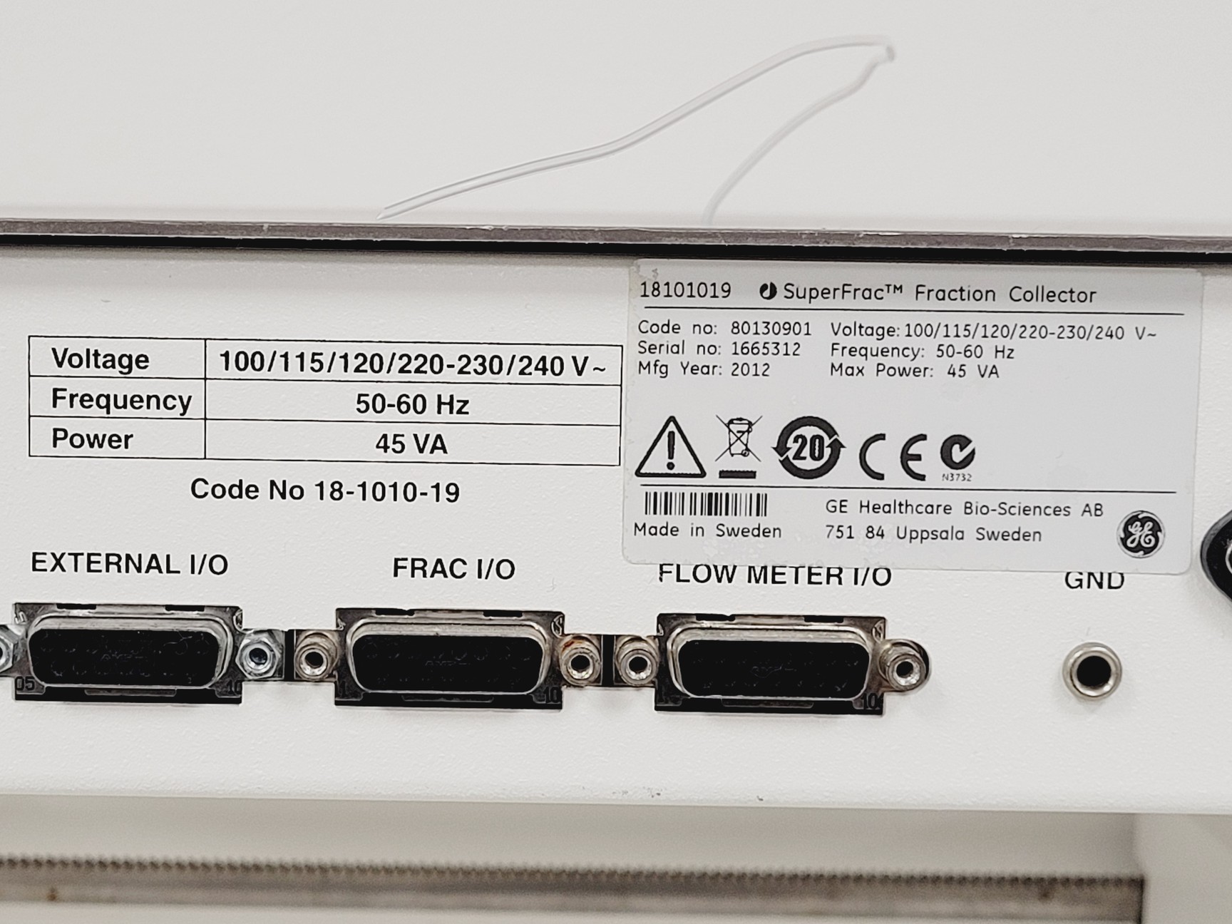 Image of GE Type SuperFrac Fraction Collector Lab