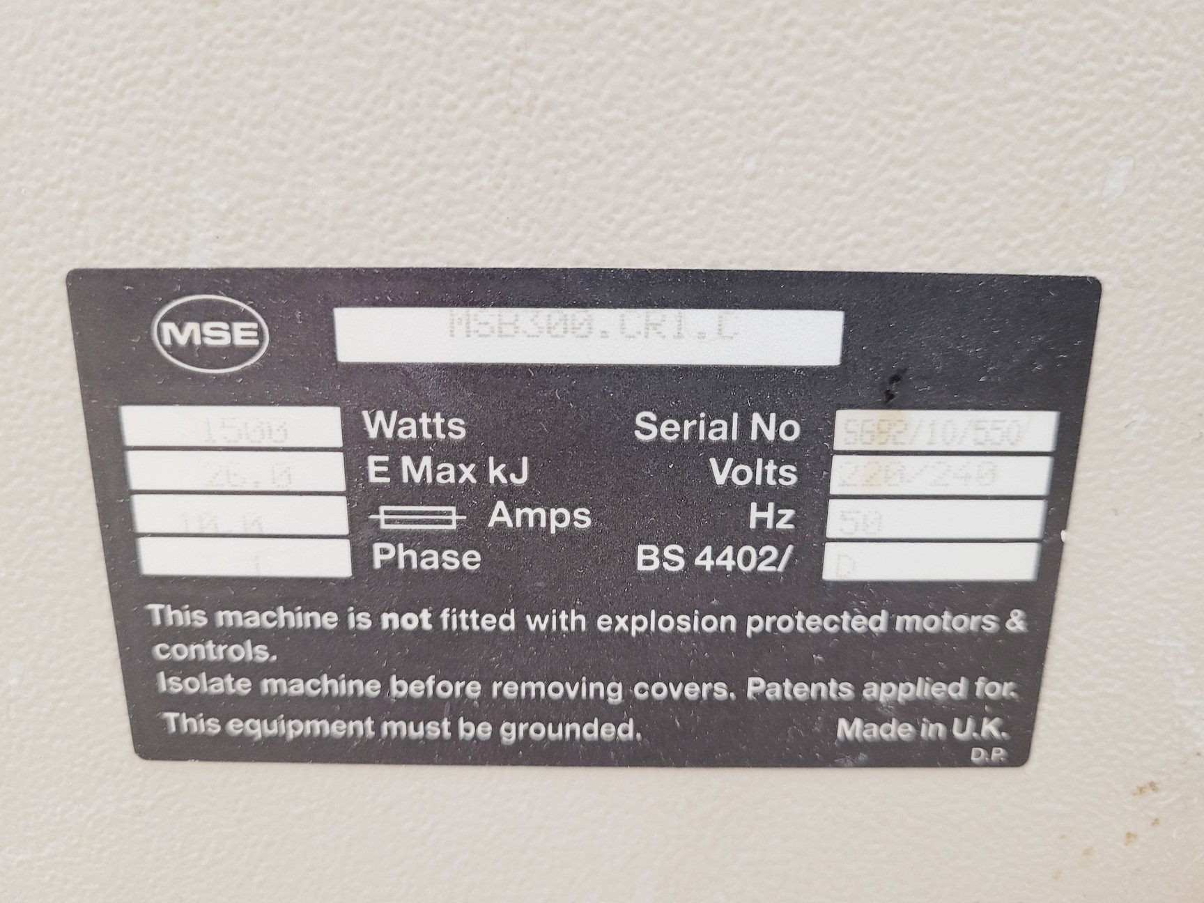 Image of MSE Mistral 3000i Benchtop Centrifuge Lab