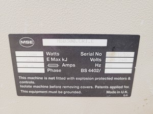 Thumbnail image of MSE Mistral 3000i Benchtop Centrifuge Lab