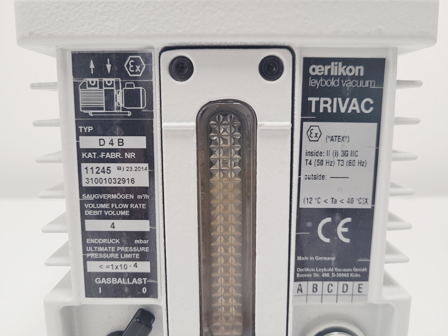 Image of Oerlikon Leybold Trivac Vacuum Pump D4B