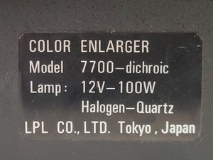 Thumbnail image of LPL Colour System Enlarger C7700 PRO w/ DICHROIC Transformer