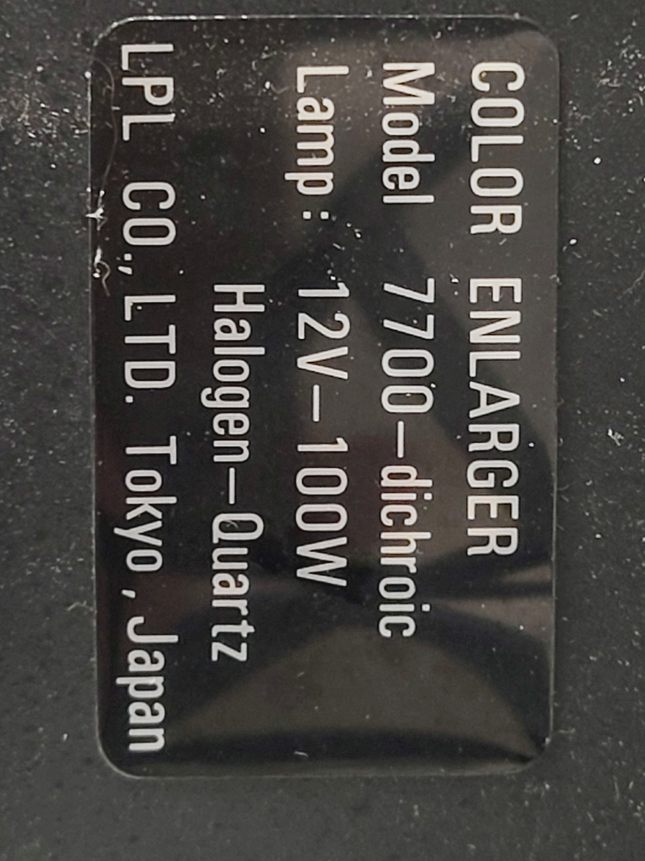 Image of LPL Colour System Enlarger C7700 PRO w/ DICHROIC Transformer