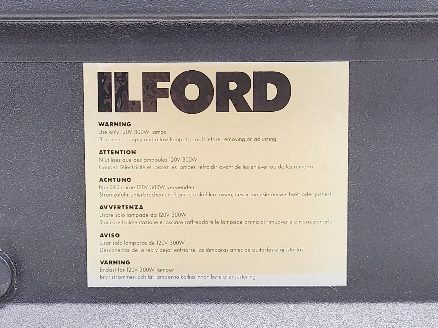 Image of ILFORD Multigrade 500H Enlarger Head w/ 500S Transformer & ILFOSPEED 500C