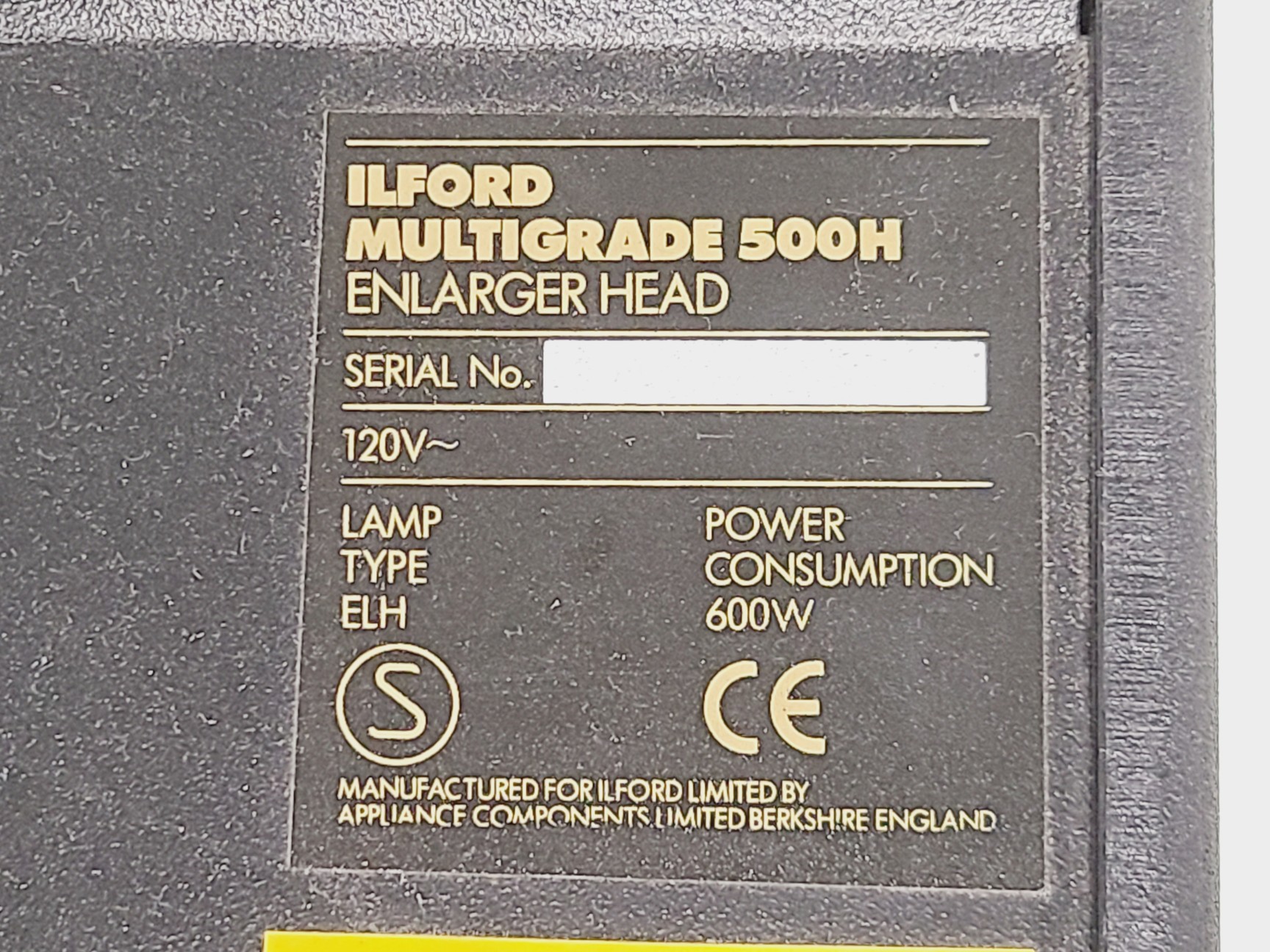 Image of ILFORD Multigrade 500H Enlarger Head w/ 500S Transformer & ILFOSPEED 500C