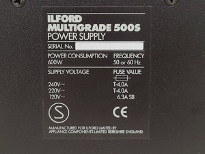 Thumbnail image of ILFORD Multigrade 500H Enlarger Head w/ 500S Transformer & ILFOSPEED 500C